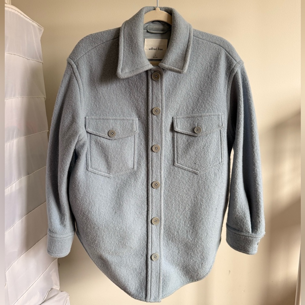 Wilfred Soft Gray Utility Jacket